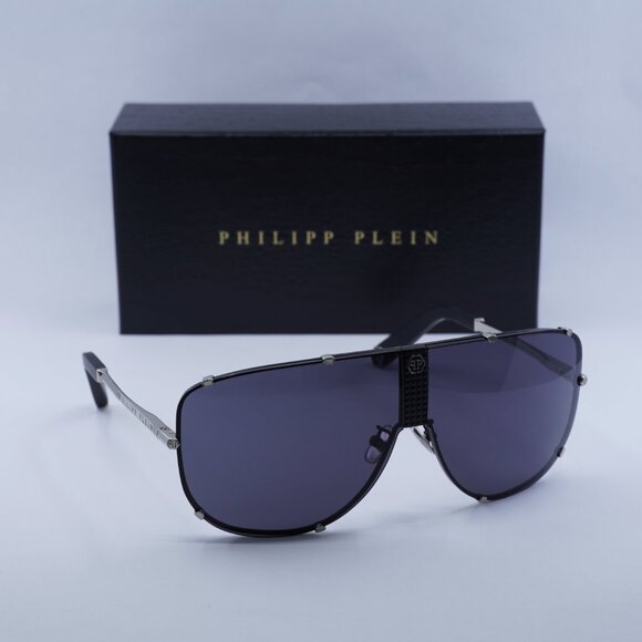 Final Price! Philipp Plein SPP075M 0K07 Silver/Grey Sunglasses - Picture 5 of 10